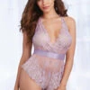 Dreamgirl Romantic Lace Romper Teddy Lingerie