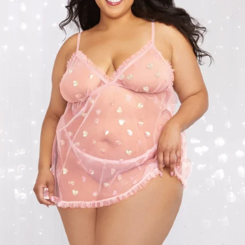 Dreamgirl Plus Size Something Sweet Babydoll
