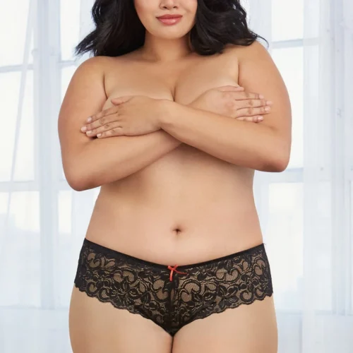 Dreamgirl Plus Size Cheeky Boyshorts Plus Size Lingerie