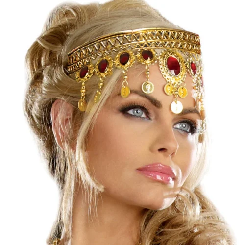 Dreamgirl Accessories Gold And Rubies Headpiece