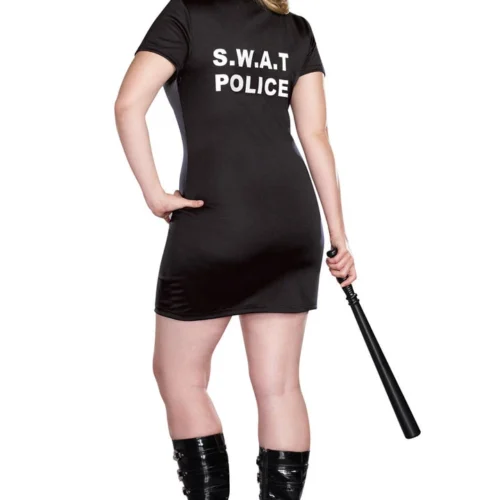 Dreamgirl Plus Costumes Plus Size SWAT Police Costume