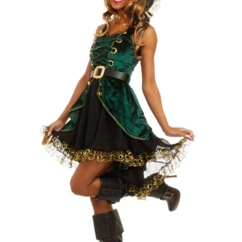 Dreamgirl Sexy Halloween Costumes Emerald Pirate Costume