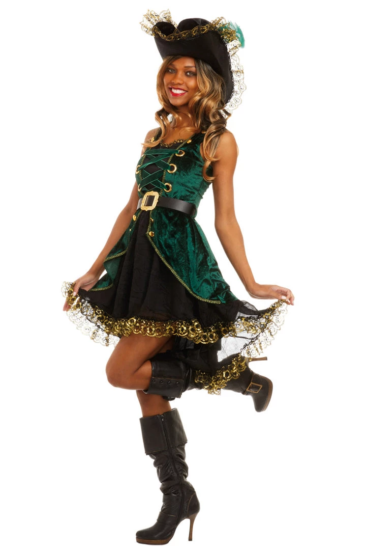 Dreamgirl Sexy Halloween Costumes Emerald Pirate Costume 1 Dreamgirl Sexy Halloween Costumes Emerald Pirate Costume