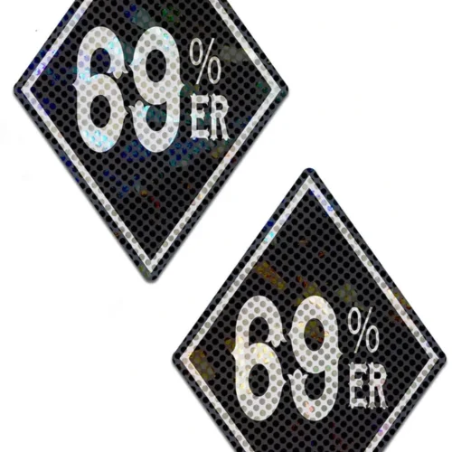 3WISHES Black And White '69 Percenter' Pasties