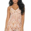 Elegant Moments Lingerie Blush Lace Chemise