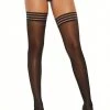 Elegant Moments Striped Top Thigh Highs