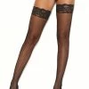 Elegant Moments Stay Up Lace Top Fishnets Hosiery