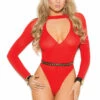 Elegant Moments Red Long Sleeve Teddy