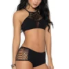 Elegant Moments Black Seamless Bralette Set