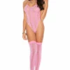 Elegant Moments Pink Heart Teddy And Stockings