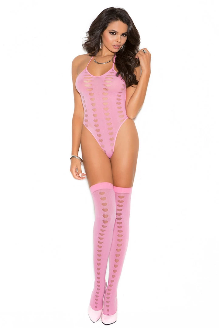 Elegant Moments Pink Heart Teddy And Stockings 1 Elegant Moments Pink Heart Teddy And Stockings