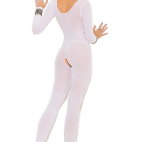 Elegant Moments Long Sleeve Opaque Bodystocking