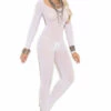 Elegant Moments Long Sleeve Opaque Bodystocking