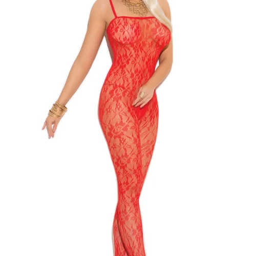 Elegant Moments Rose Lace Bodystocking Lingerie