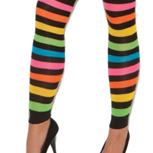 Elegant Moments Neon Striped Leg Warmers 6 Elegant Moments Neon Striped Leg Warmers