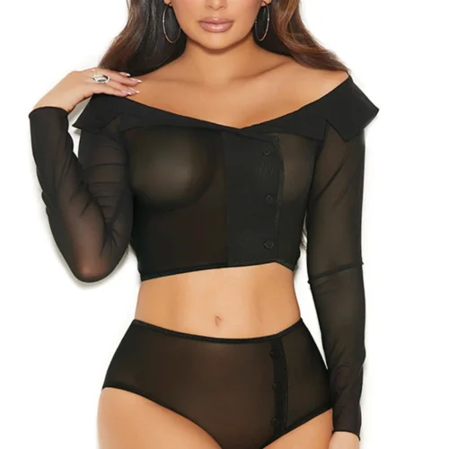 Elegant Moments All Business Cami Top And Panty Lingerie