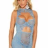 Elegant Moments Baby Blue Keyhole Chemise Lingerie