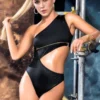 Mapalé Cut Out Bodysuit With Underboob Zipper