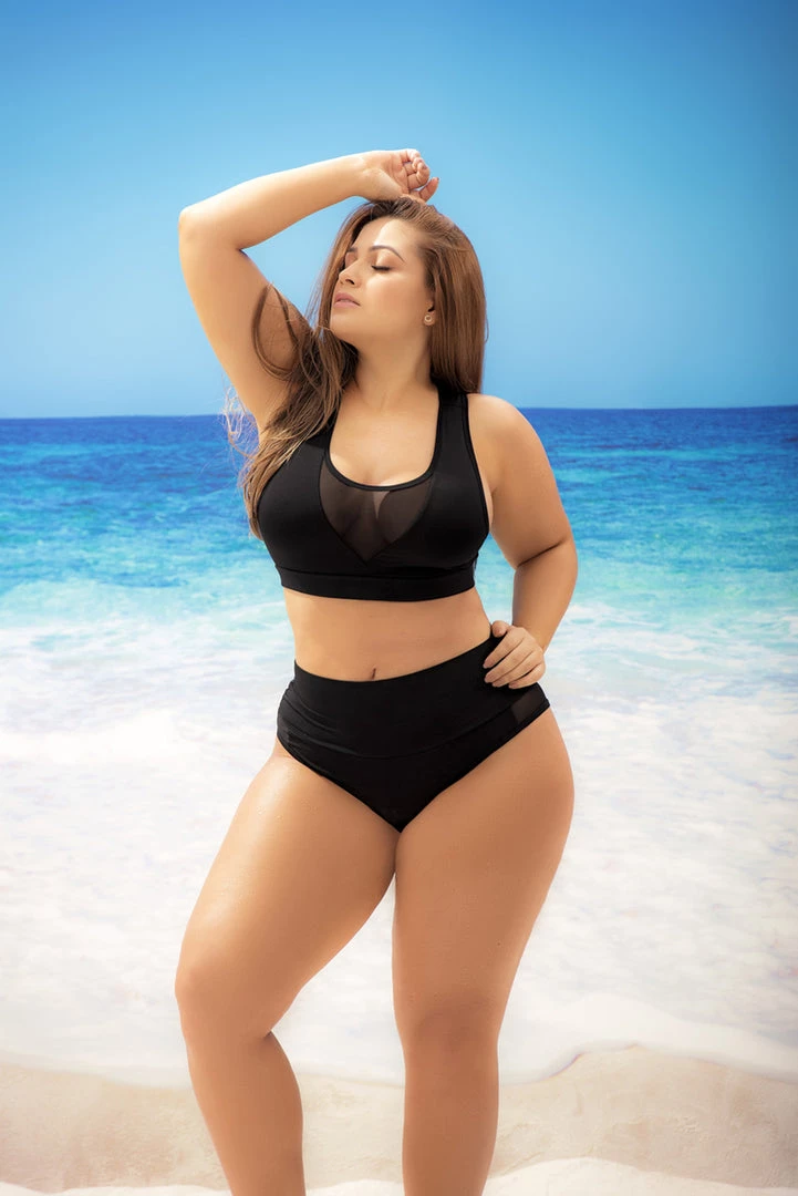 Mapalé Plus Size Sporty Tank Bikini 1 Mapalé Plus Size Sporty Tank Bikini