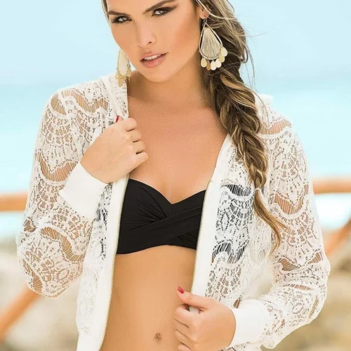 Mapalé Tops Lace Beach Hoodie 9 Mapalé Tops Lace Beach Hoodie