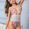 Mapalé Flirty Floral Teddy Lingerie