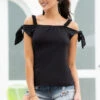 Mapalé Black Off The Shoulder Top Clothing