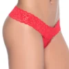 Mapalé Peek-a-Boo Crotchless Thong Lingerie