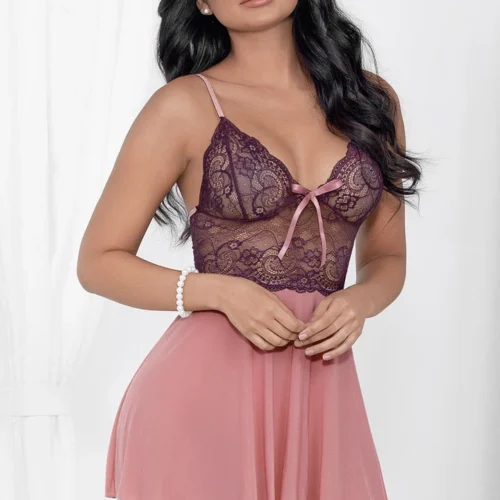 Escante Perfectly Plum Babydoll 5 Escante Perfectly Plum Babydoll