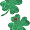 NevaNude Green Glitter Clover Pasties