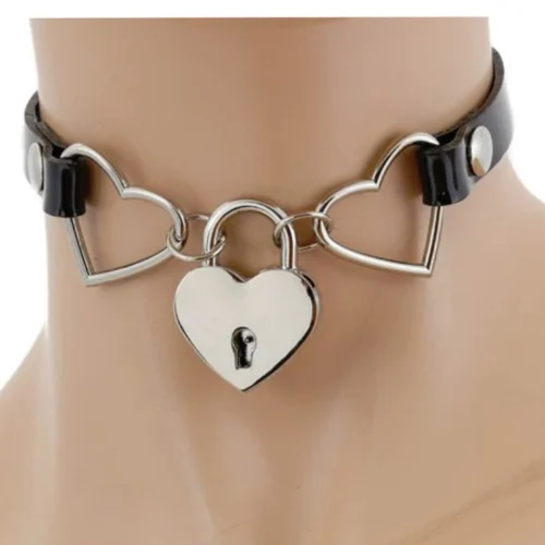 Funk Plus Heart Lock Submissive Choker