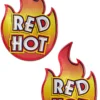 Pastease 'Red Hot' Flaming Nipple Pasties