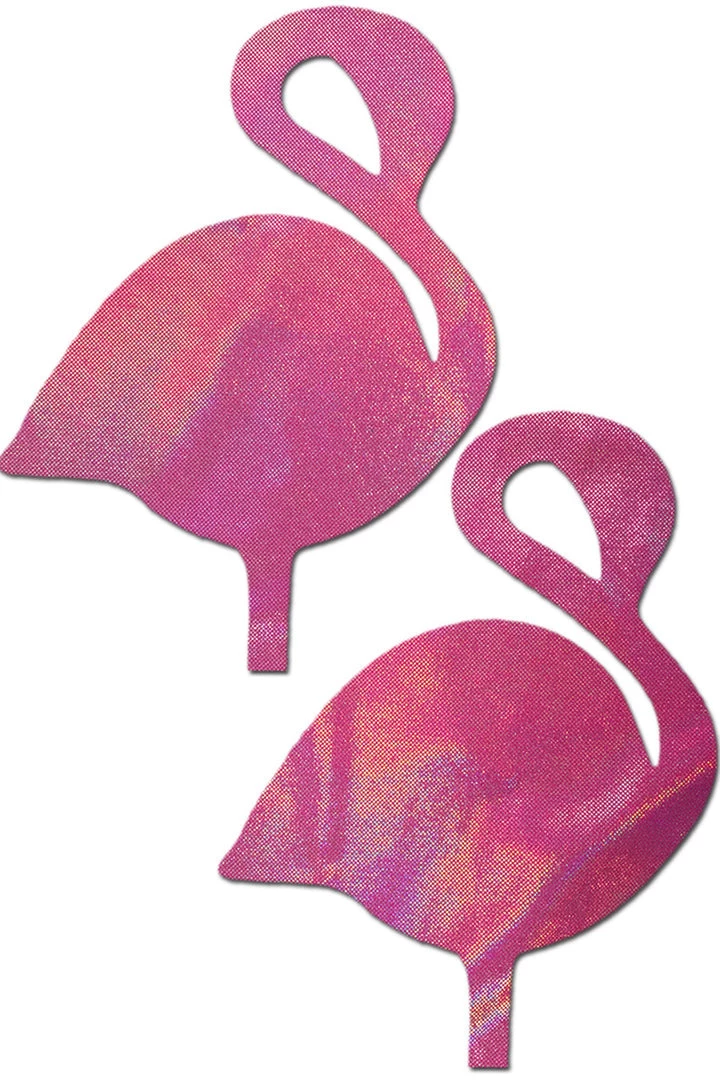 Pastease Holographic Bubblegum Pink Flamingos Pasties 1 Pastease Holographic Bubblegum Pink Flamingos Pasties