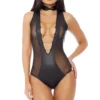 Forplay Vulgar Matte Bodysuit Lingerie