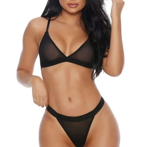 Forplay Sheer Romance Bra Set