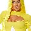 Forplay Straight Yellow Wig With Bangs Accessories