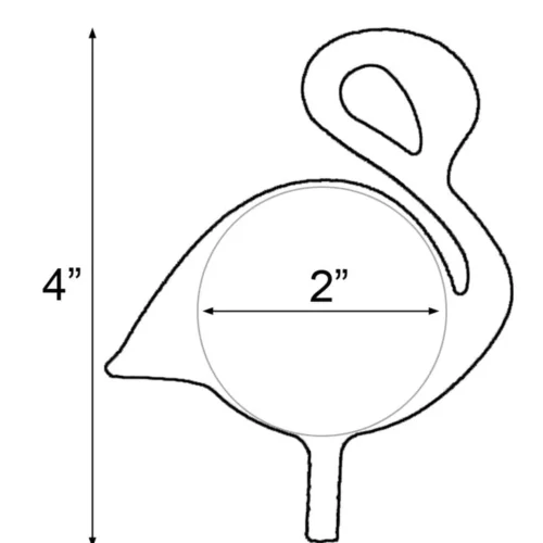 GE Apparel Yellow Flamingo Nipple Pasties