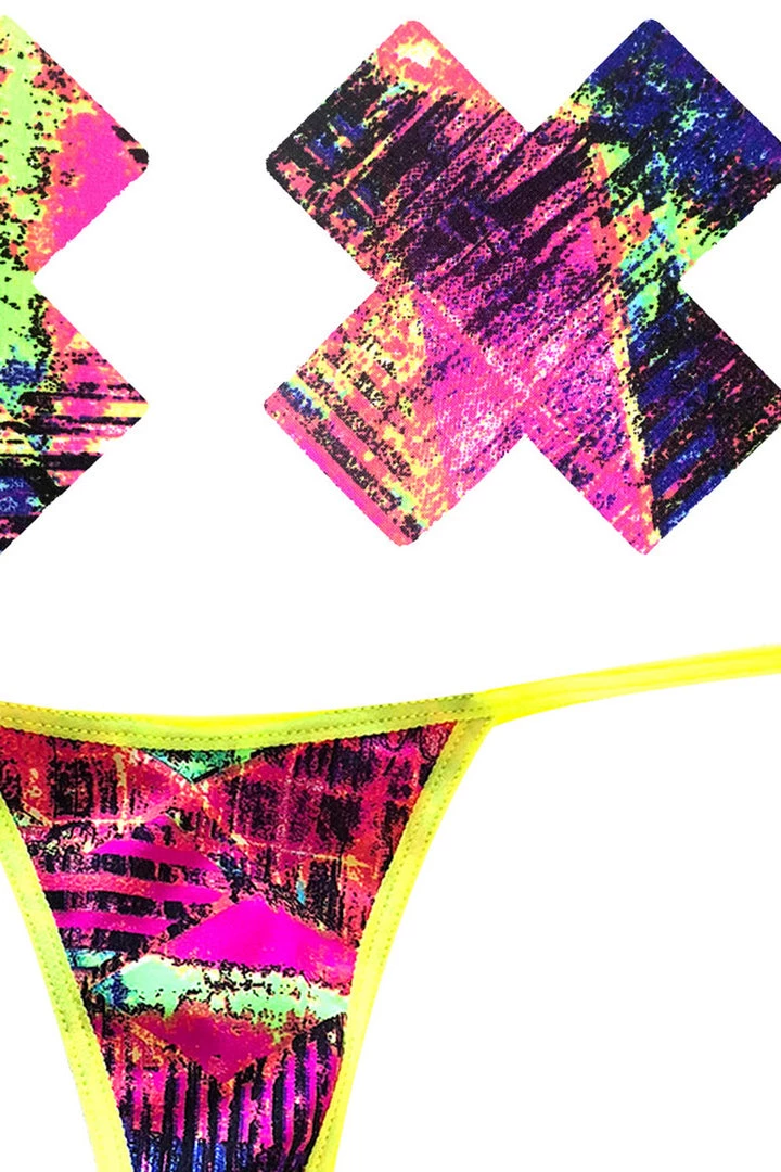 NevaNude California Love Nipple Pasties & G-String Panty 2 NevaNude California Love Nipple Pasties & G-String Panty