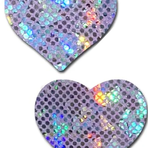Pastease Lingerie Disco Lavender Heart Nipple Pasties