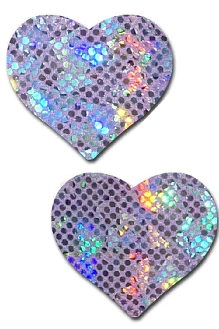Pastease Lingerie Disco Lavender Heart Nipple Pasties 2 Pastease Lingerie Disco Lavender Heart Nipple Pasties