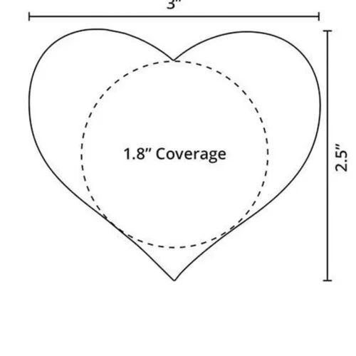 GE Apparel Black And White Houndstooth Heart Nipple Pasties