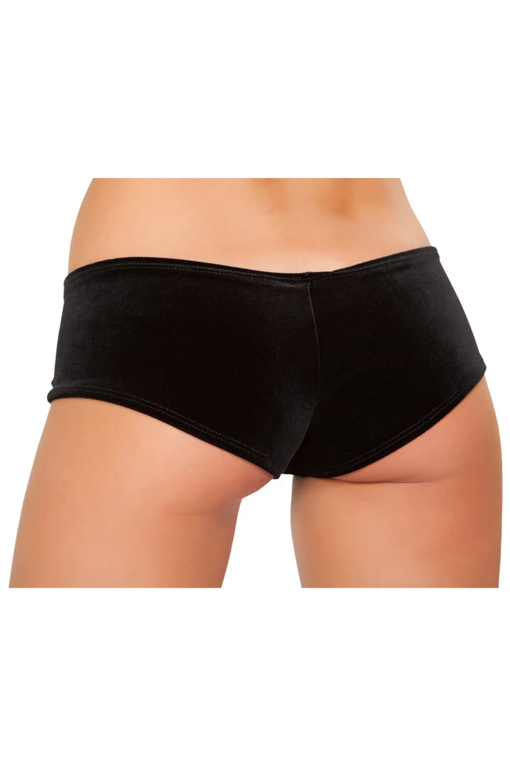 J. Valentine Black Velvet Shorts Clothing 2 J. Valentine Black Velvet Shorts Clothing