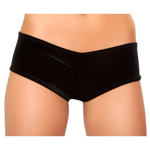 J. Valentine Black Velvet Shorts Clothing