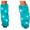 J. Valentine Music Festival Wear Light Up Furry Leg Warmers