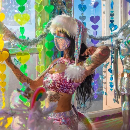 J. Valentine Tailored Sequin Mask Accessories