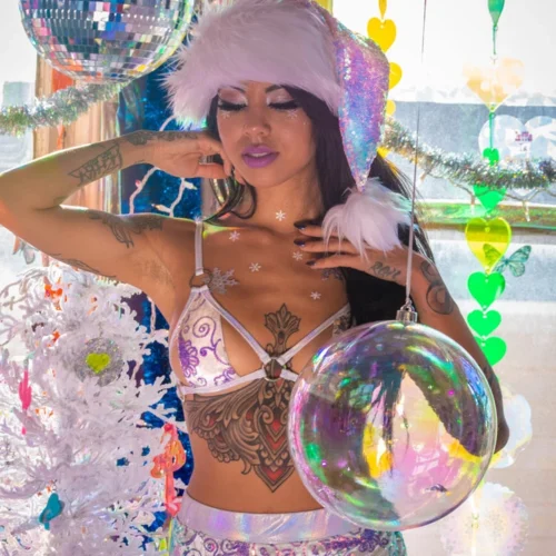 J. Valentine Sequin And Fur Santa Hat 17 J. Valentine Sequin And Fur Santa Hat