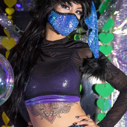 J. Valentine Tailored Sequin Mask Accessories