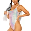 J. Valentine Clothing Metallic Sequin Bodysuit