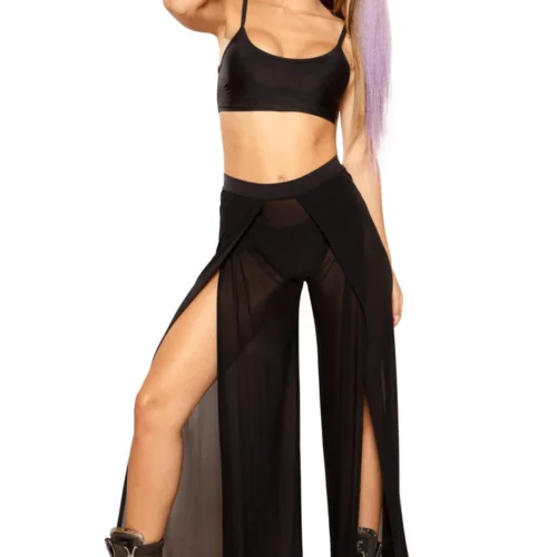 J. Valentine Black Mesh Gypsy Pants Clothing 5 J. Valentine Black Mesh Gypsy Pants Clothing