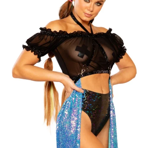 J. Valentine Lavender Harness Skirt