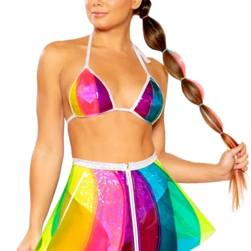 J. Valentine Clothing Rainbow Pinwheel Skirt